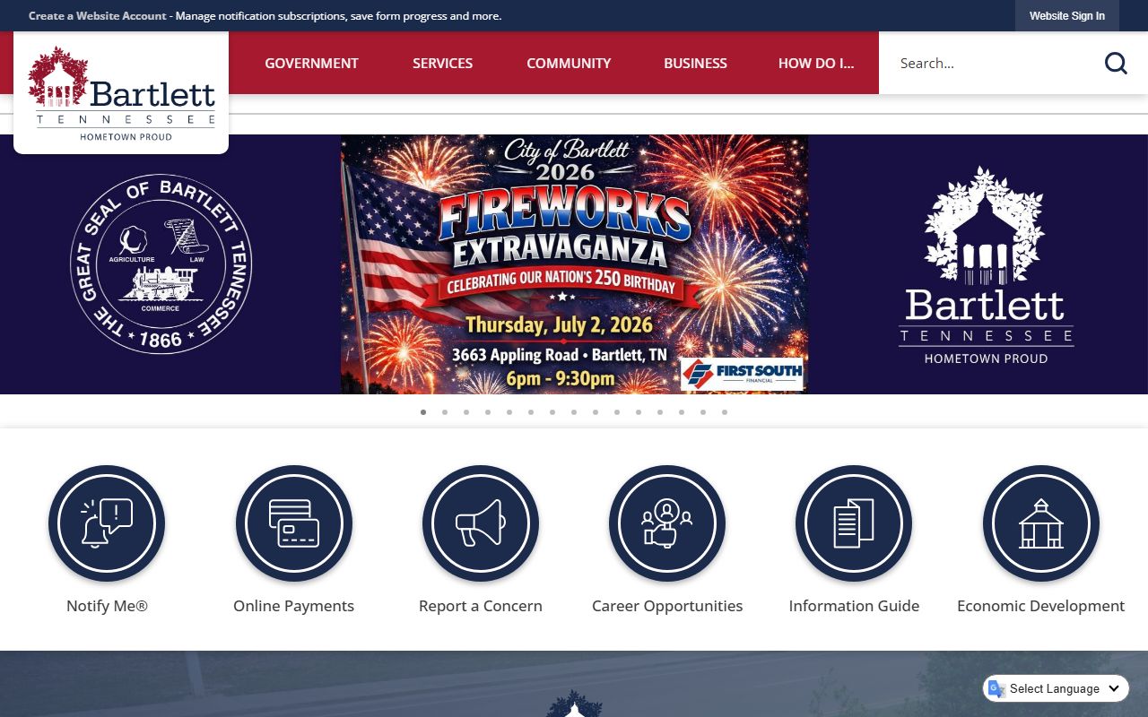 Bartlett Court Docket municipal court records in Tennessee