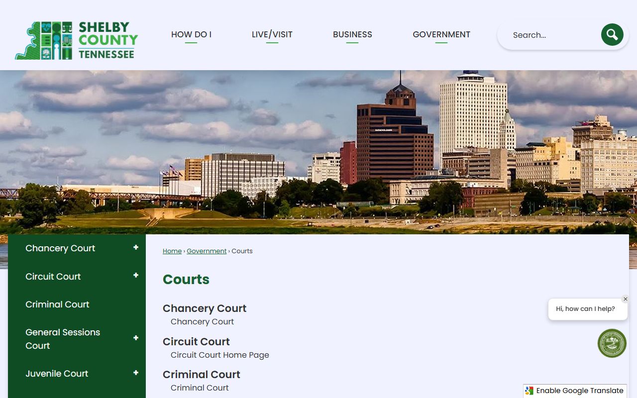 Bartlett Court Docket and Shelby County courts records