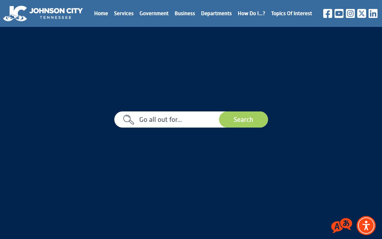 Johnson City Court Docket search page and municipal court records