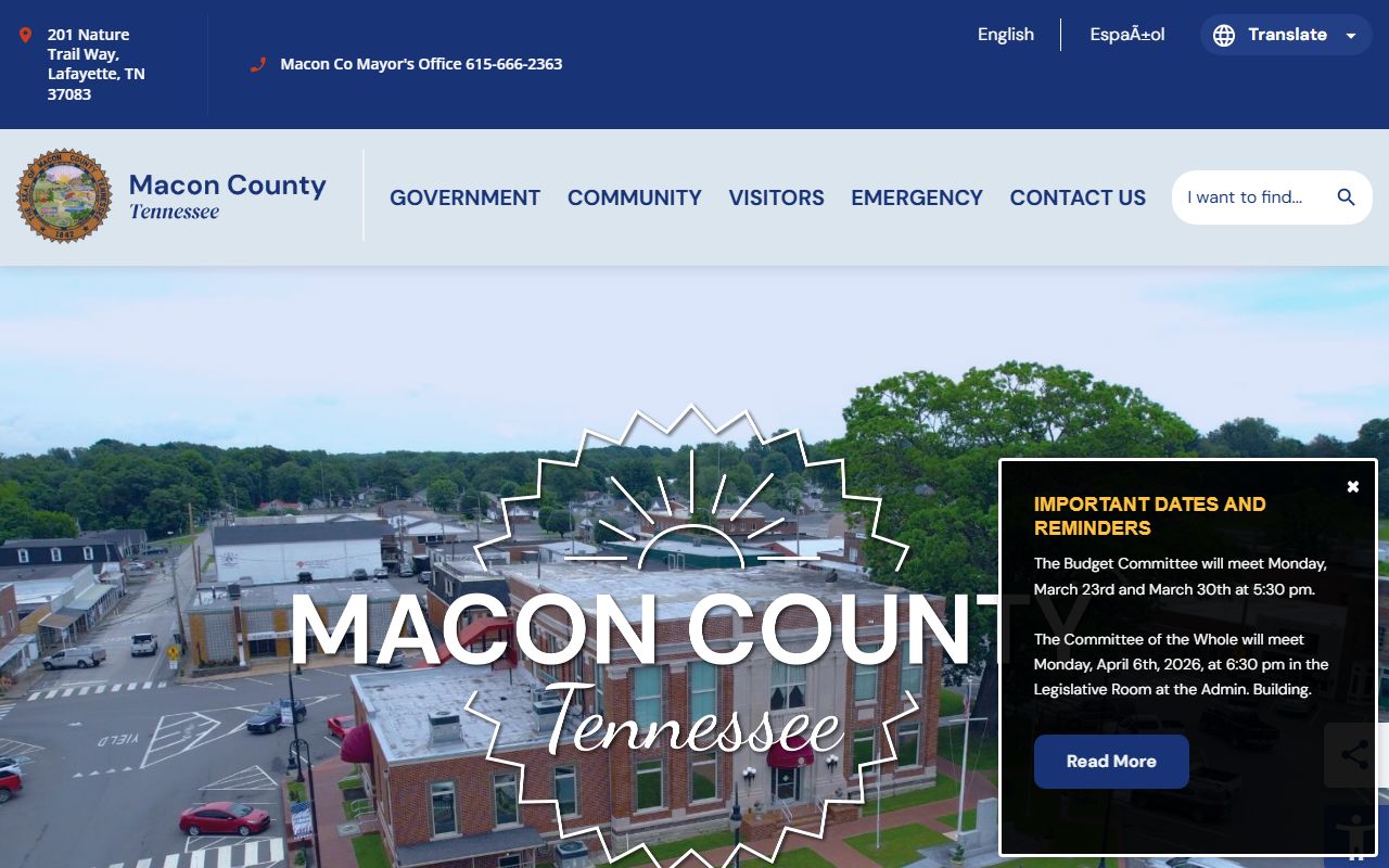 Macon County Court Docket county government resource