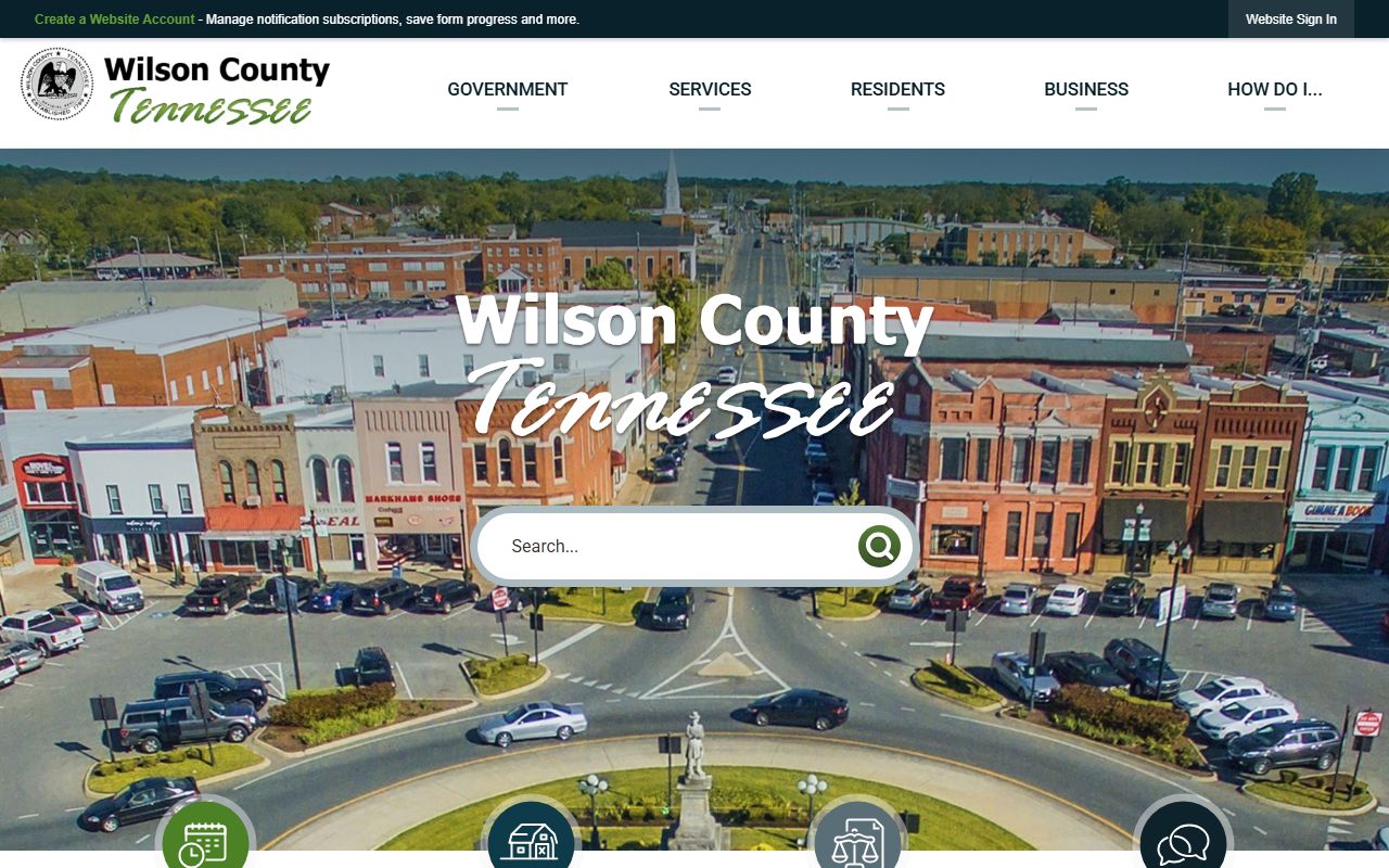 Wilson County Court Docket records from the county clerk source